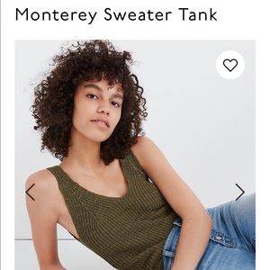 Madewell Sweater Tank SZ XXS